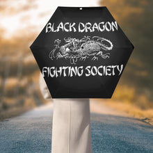 Load image into Gallery viewer, Black Dragon Fighting Society Lightweight Manual Folding Umbrella Printing Outside