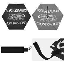 Load image into Gallery viewer, Black Dragon Fighting Society Lightweight Manual Folding Umbrella Printing Outside