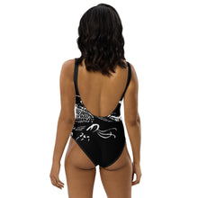 Load image into Gallery viewer, BLACK DRAGON FIGHTING SOCIETY Wrap Around One-Piece Swimsuit