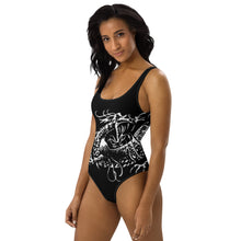 Load image into Gallery viewer, BLACK DRAGON FIGHTING SOCIETY Wrap Around One-Piece Swimsuit