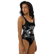 Load image into Gallery viewer, BLACK DRAGON FIGHTING SOCIETY Wrap Around One-Piece Swimsuit