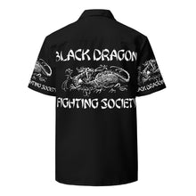 Load image into Gallery viewer, Deadliest Fighting Secretes Count Dante Black Dragon Fighting Society button shirt