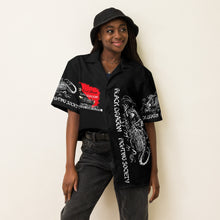 Load image into Gallery viewer, Deadliest Fighting Secretes Count Dante Black Dragon Fighting Society button shirt