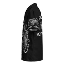 Load image into Gallery viewer, Deadliest Fighting Secretes Count Dante Black Dragon Fighting Society button shirt