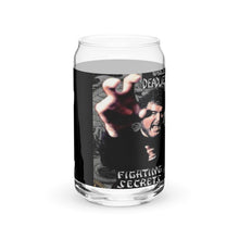 Load image into Gallery viewer, World's Deadliest Fighting Secrets Count Dante & Black Dragon Fighting Society Can-shaped glass