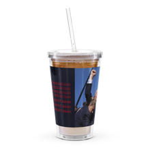 Load image into Gallery viewer, Trump Assassion Attempt Victory & Make America Great Agin Flag MAGA plastic tumbler