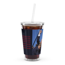 Load image into Gallery viewer, Trump Assassion Attempt Victory & Make America Great Agin Flag MAGA plastic tumbler