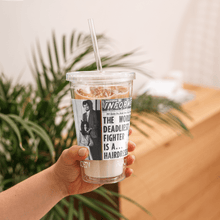 Load image into Gallery viewer, Black Dragon Fighting Society Count Dante Deadliest man Alive is a Hair Dresser artical plastic tumbler