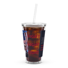 Load image into Gallery viewer, Trump Assassion Attempt Victory & Make America Great Agin Flag MAGA plastic tumbler