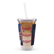 Load image into Gallery viewer, Trump Assassion Attempt Victory & Make America Great Agin Flag MAGA plastic tumbler