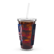 Load image into Gallery viewer, Trump Assassion Attempt Victory & Make America Great Agin Flag MAGA plastic tumbler