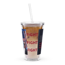 Load image into Gallery viewer, Trump Assassion Attempt Victory & Make America Great Agin Flag MAGA plastic tumbler