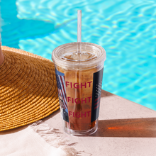 Load image into Gallery viewer, Trump Assassion Attempt Victory & Make America Great Agin Flag MAGA plastic tumbler