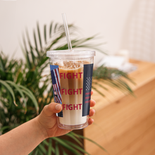 Load image into Gallery viewer, Trump Assassion Attempt Victory & Make America Great Agin Flag MAGA plastic tumbler