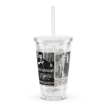 Load image into Gallery viewer, Black Dragon Fighting Society Count Dante Deadliest man Alive is a Hair Dresser artical plastic tumbler