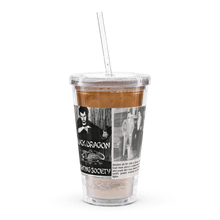 Load image into Gallery viewer, Black Dragon Fighting Society Count Dante Deadliest man Alive is a Hair Dresser artical plastic tumbler