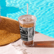 Load image into Gallery viewer, Black Dragon Fighting Society Count Dante Deadliest man Alive is a Hair Dresser artical plastic tumbler