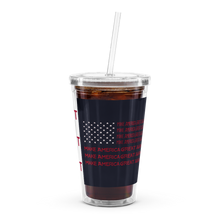Load image into Gallery viewer, Trump Assassion Attempt Victory & Make America Great Agin Flag MAGA plastic tumbler