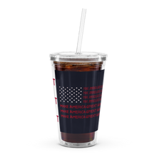 Load image into Gallery viewer, Trump Assassion Attempt Victory & Make America Great Agin Flag MAGA plastic tumbler