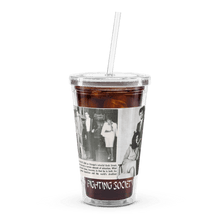 Load image into Gallery viewer, Black Dragon Fighting Society Count Dante Deadliest man Alive is a Hair Dresser artical plastic tumbler