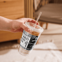 Load image into Gallery viewer, Black Dragon Fighting Society Count Dante Deadliest man Alive is a Hair Dresser artical plastic tumbler