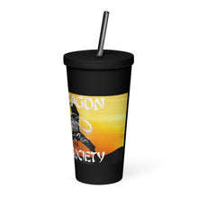 Load image into Gallery viewer, Black Dragon Fighting Society Kumite Fighters Insulated tumbler with a straw