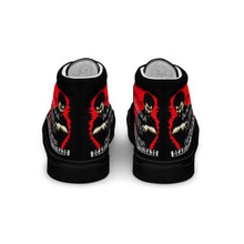 Load image into Gallery viewer, World's Deadliest Fighting Secrets & Black Dragon Fighting Society Count Dante Comic Book AdMen’s high top canvas shoes