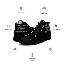 Load image into Gallery viewer, Black Dragon Fighting Society Original Men’s high top canvas shoes