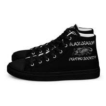 Load image into Gallery viewer, Black Dragon Fighting Society Original Men’s high top canvas shoes