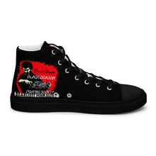 Load image into Gallery viewer, World's Deadliest Fighting Secrets & Black Dragon Fighting Society Count Dante Comic Book AdMen’s high top canvas shoes