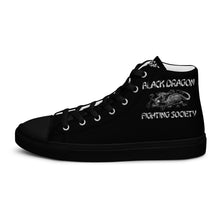 Load image into Gallery viewer, Black Dragon Fighting Society Original Men’s high top canvas shoes