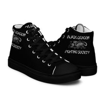 Load image into Gallery viewer, Black Dragon Fighting Society Original Men’s high top canvas shoes