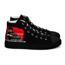 Load image into Gallery viewer, World's Deadliest Fighting Secrets & Black Dragon Fighting Society Count Dante Comic Book AdMen’s high top canvas shoes