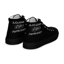Load image into Gallery viewer, Black Dragon Fighting Society Original Men’s high top canvas shoes