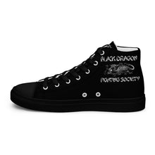 Load image into Gallery viewer, Black Dragon Fighting Society Original Men’s high top canvas shoes