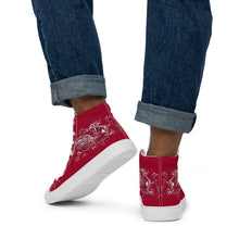 Load image into Gallery viewer, Men’s high top canvas shoes