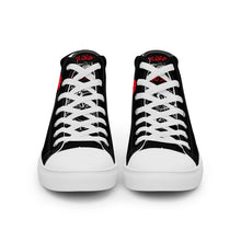 Load image into Gallery viewer, Count Dante, worlds Deadliest Fighting Secrets ,Black Dragon Fighting Society, Men’s high top canvas shoes