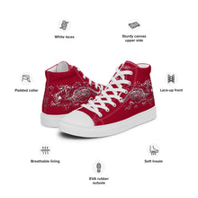 Load image into Gallery viewer, Men’s high top canvas shoes
