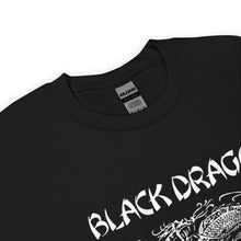 Load image into Gallery viewer, Black Dragon Fighting Society In Red Grey & Black multi print with left right arm print back tag unisex sweatshirt.