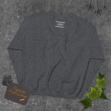 Load image into Gallery viewer, Black Dragon Fighting Society In Red Grey & Black multi print with left right arm print back tag unisex sweatshirt.