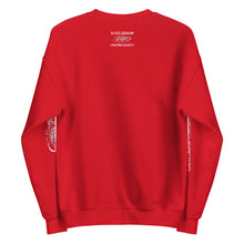 Load image into Gallery viewer, Black Dragon Fighting Society In Red Grey & Black multi print with left right arm print back tag unisex sweatshirt.