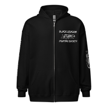Load image into Gallery viewer, Black Dragon Fighting Society Unisex heavy blend zip hoodie