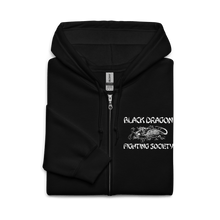 Load image into Gallery viewer, Black Dragon Fighting Society Unisex heavy blend zip hoodie