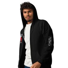 Load image into Gallery viewer, Black Dragon Fighting Society Count Dante Deadliest Man Alive Kung Fu Death Matches Unisex heavy blend zip hoodie