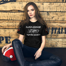 Load image into Gallery viewer, Black Dragon Fighting Society Official Kumite Unisex t-shirt in choice of colors
