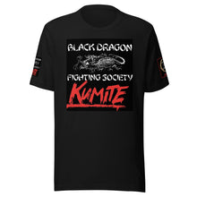 Load image into Gallery viewer, Black Dragon Fighting Society Official Kumite Unisex t-shirt in choice of colors