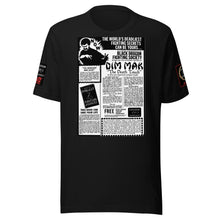 Load image into Gallery viewer, Count Dante's Black Dragon Fighting Society World;s Deadliest Fighting dim mak Death Touch ad Secrets Unisex t-shirt