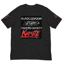 Load image into Gallery viewer, Black Dragon Fighting Society Official Kumite Unisex t-shirt in choice of colors