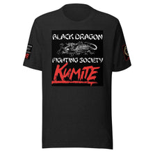 Load image into Gallery viewer, Black Dragon Fighting Society Official Kumite Unisex t-shirt in choice of colors