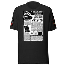 Load image into Gallery viewer, Count Dante's Black Dragon Fighting Society World;s Deadliest Fighting dim mak Death Touch ad Secrets Unisex t-shirt